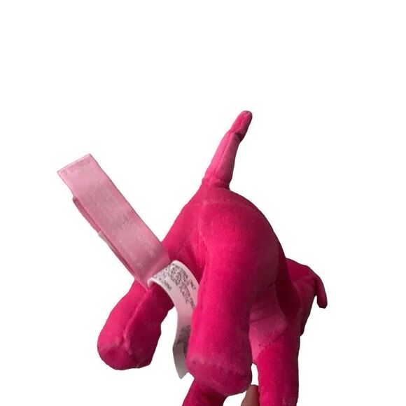 Victoria Secret Pink Plush Dog, Hot Pink 6” - Picture 4 of 4
